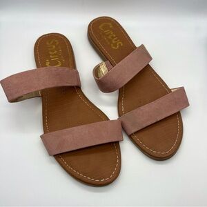 Circus By Sam Edelman Light Pink & Brown Sandals
